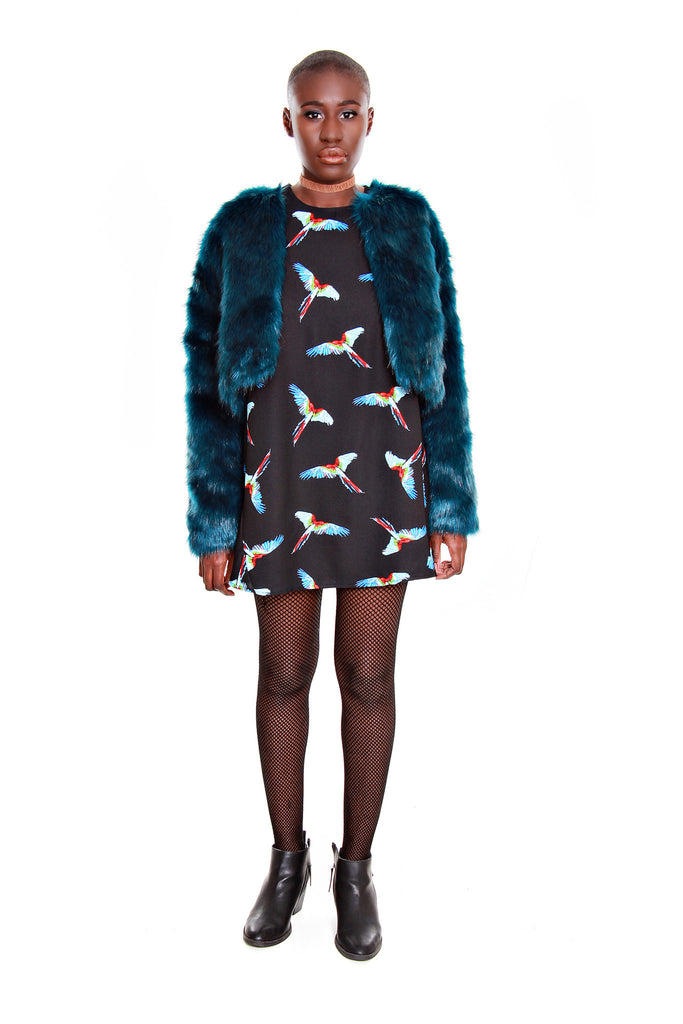 FRNCH Bird Print Dress Royaltique Co FRNCH Bird Print Dress Royaltique Co