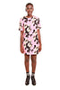 PIT Amsterdam Short Sleeve Flower Print Dress