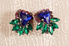 ELA DESIGN STUDIO Julz Violet Clip On Earrings