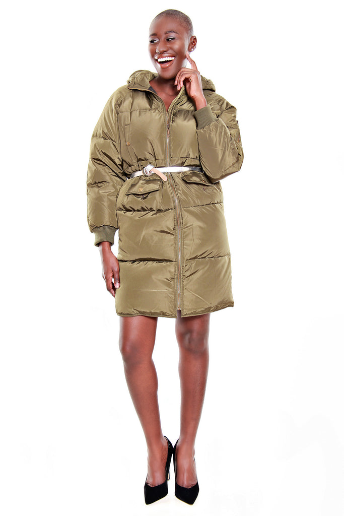 FRNCH Long Puffer Jacket